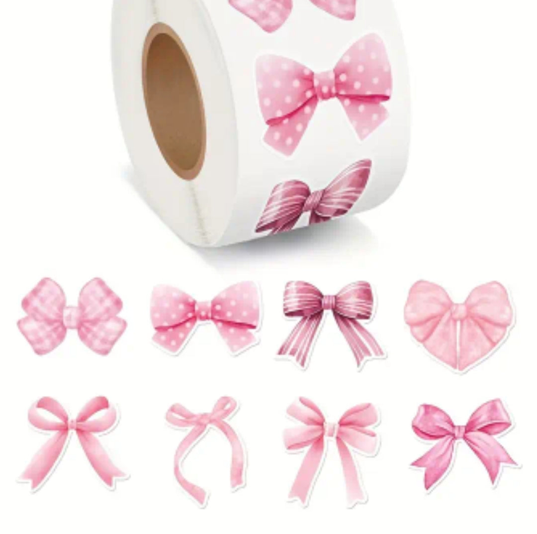 Set of 10 small cute Bow stickers
