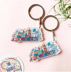 Karachi Doodle Acrylic Keychain