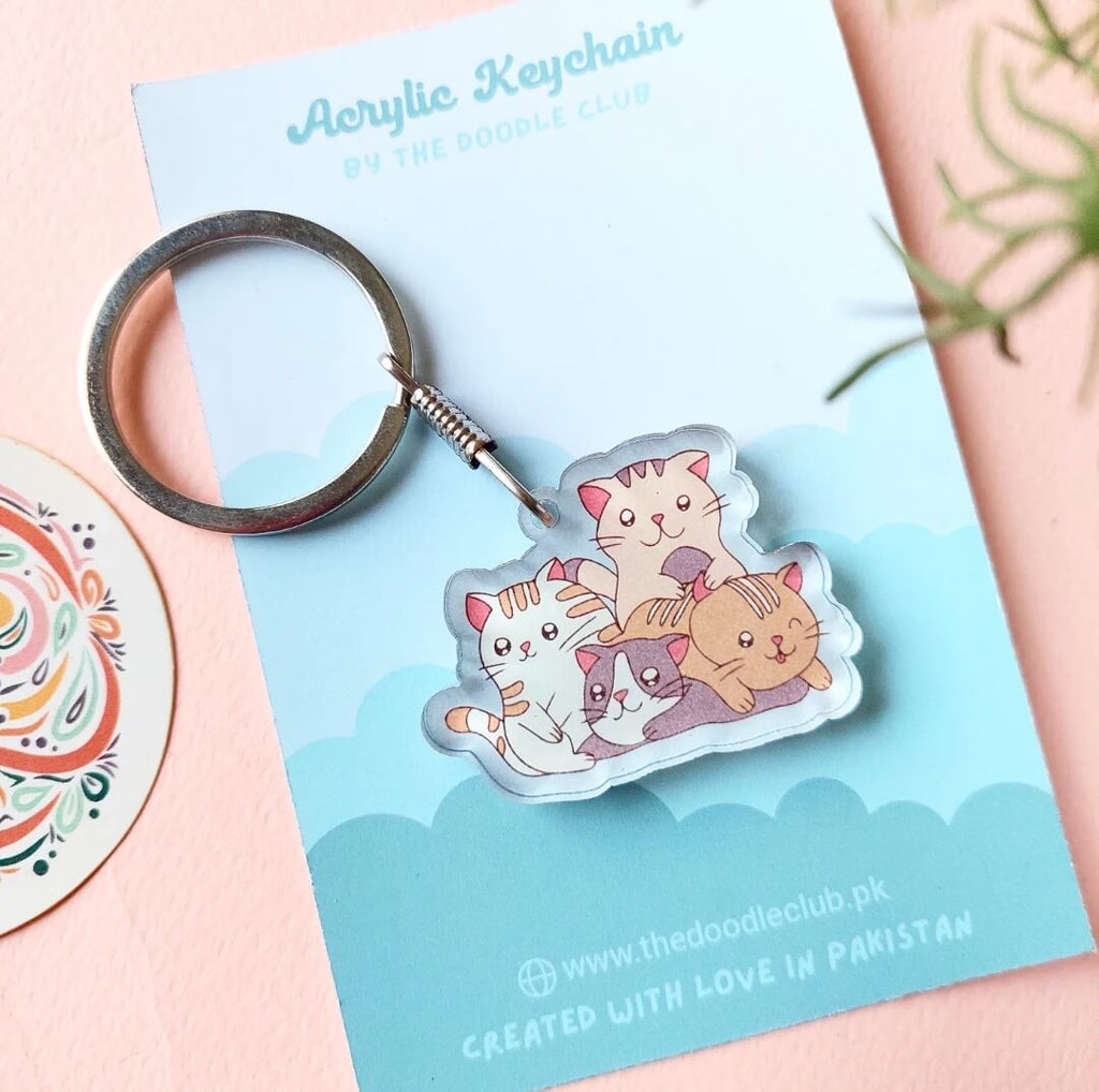 Kitties Acrylic Keychain