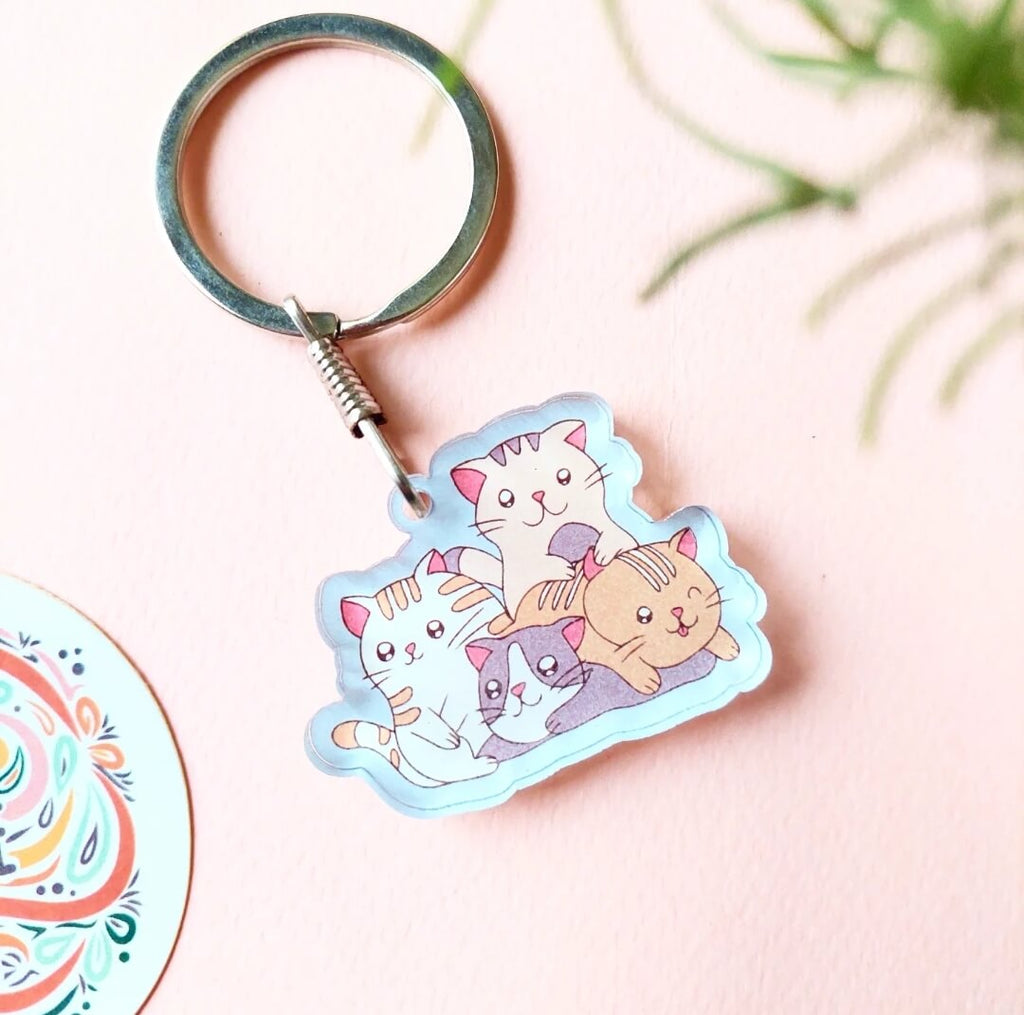 Kitties Acrylic Keychain