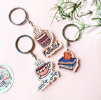 Set of 2 Chai Lover Acrylic Keychain