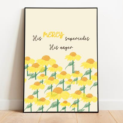 His Mercy Crystal Frame (Pre-paid)