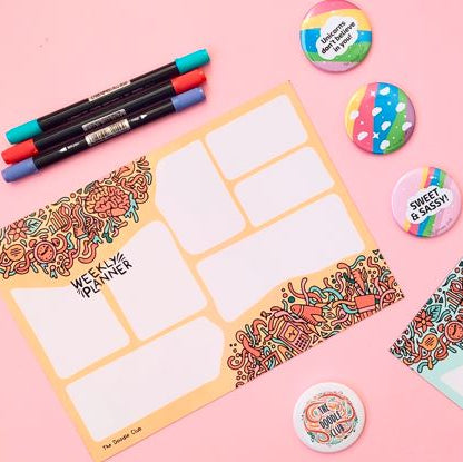 Weekly Doodley Magnetic Planner A4