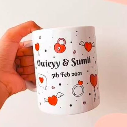 Couple Theme Named Mug (Pre-paid)
