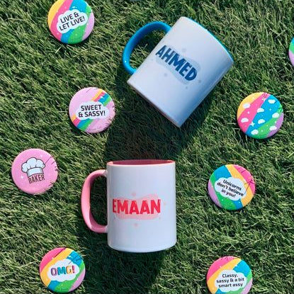 Pink or Blue Named Mug (Pre-paid)