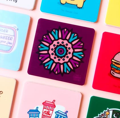 Megenta Mandala Acrylic Coaster