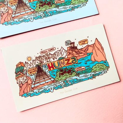 Hunza Doodle Fridge Magnet Off-White