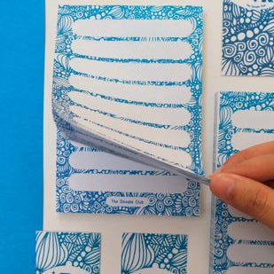 Blue Doodle Memo Pad