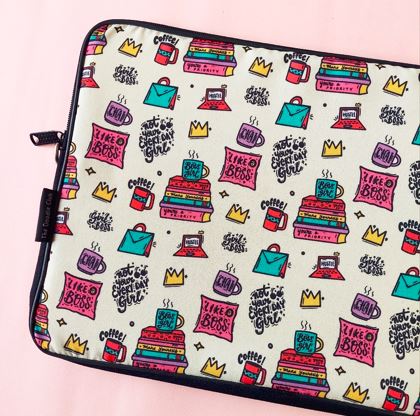 I'm the Boss Doodle Laptop Sleeve