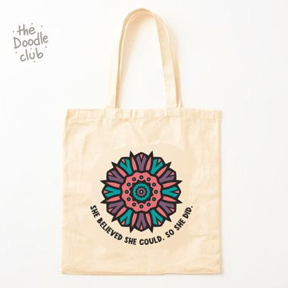 She believed She Could Totebag