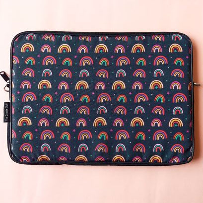 Rainbow Stars Dark Laptop Sleeve