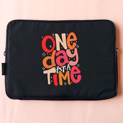 One Day at a Time Laptop Sleeve