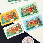 Lahore Doodle Off White Fridge Magnet