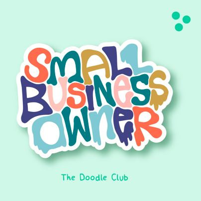 Small Business Owner Sticker – The Doodle Club