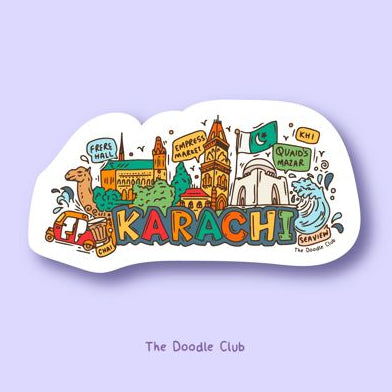 Karachi Doodle Sticker