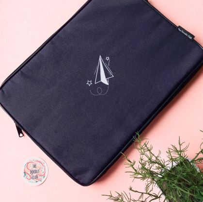 Paper Aeroplane Navy Laptop Sleeve