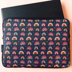 Rainbow Stars Dark Laptop Sleeve