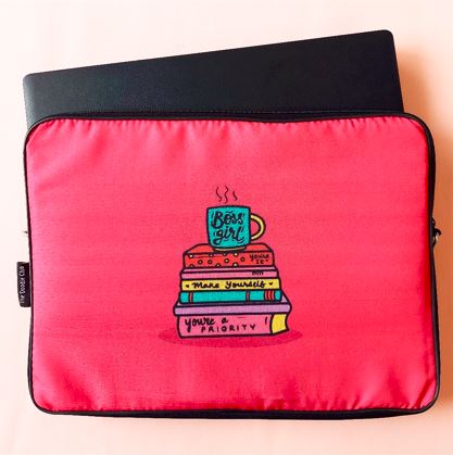 Boss Girl Pink Laptop Sleeve