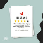 Funny Husband Birthday Card