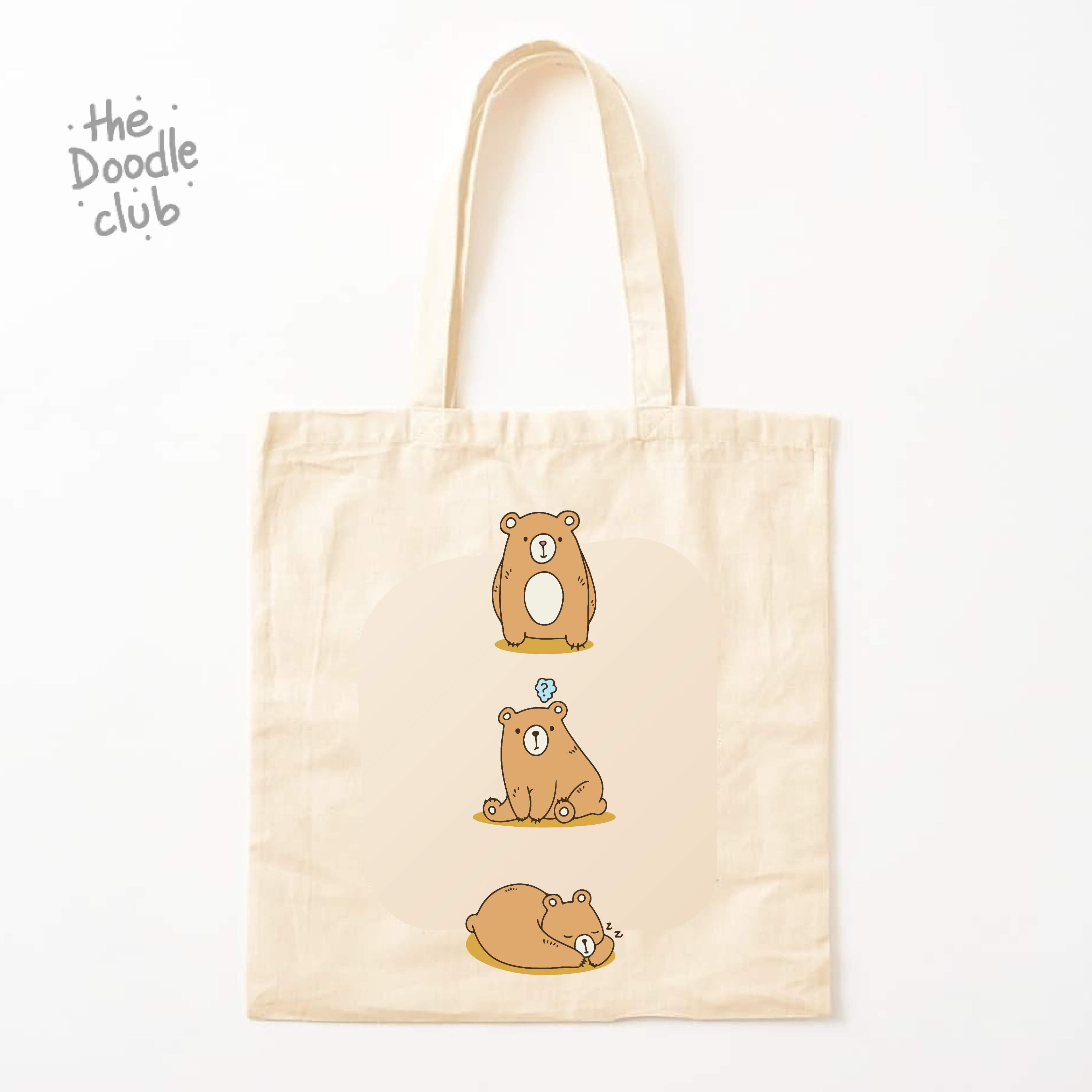 Three Bears White Totebag