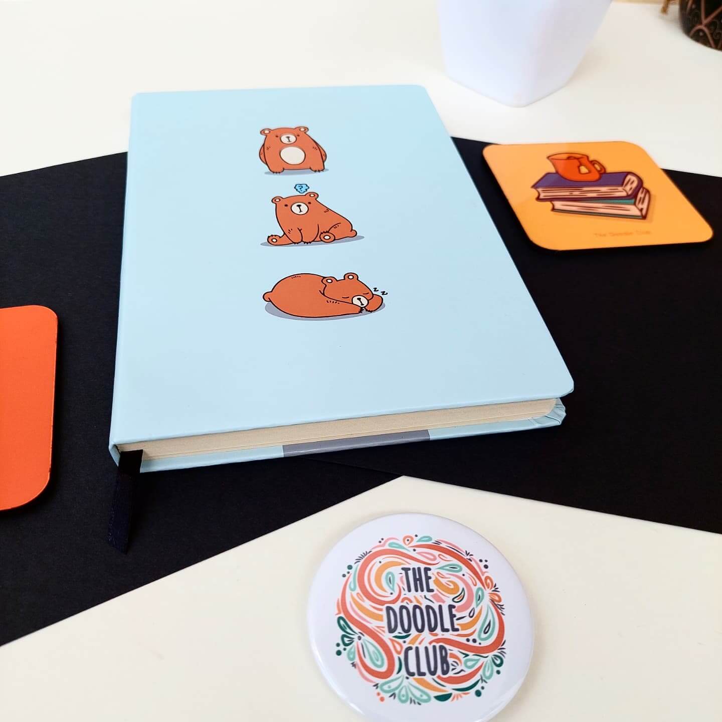 Three Bears Mustard or Ice-blue Journal