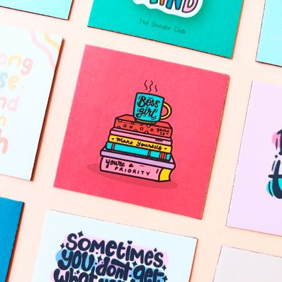 Boss Girl Shocking Pink - Fridge Magnet