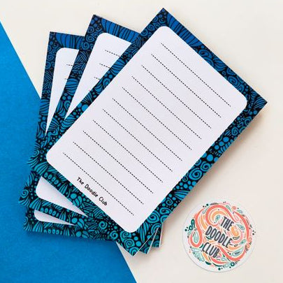 Ocean Hues Doodle Memo Pad