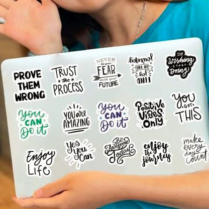 Set of 10 Inspiring Stickers