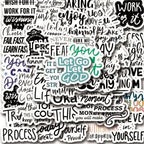 Set of 10 Inspiring Stickers