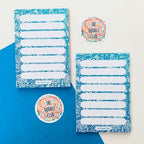 Blue Doodle Memo Pad