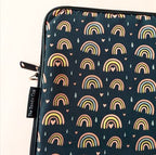 Boho Rainbow Dark Laptop Sleeve