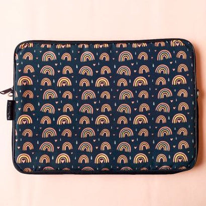 Boho Rainbow Dark Laptop Sleeve