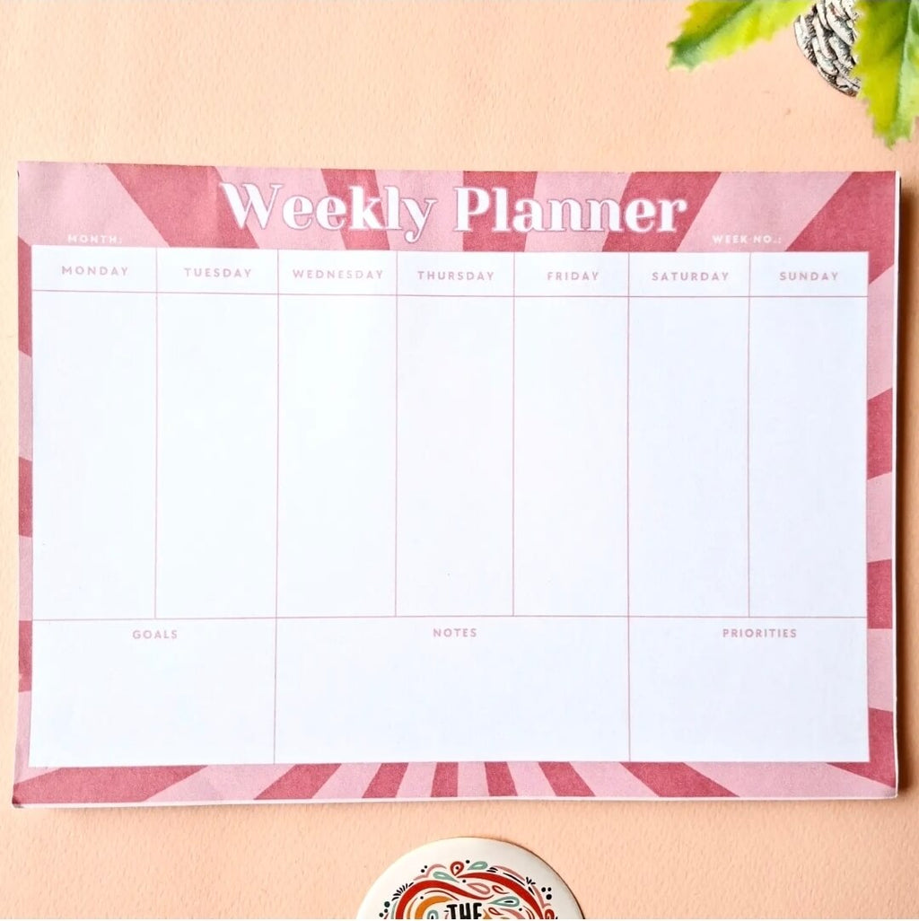 A5 Weekly Agenda Planner
