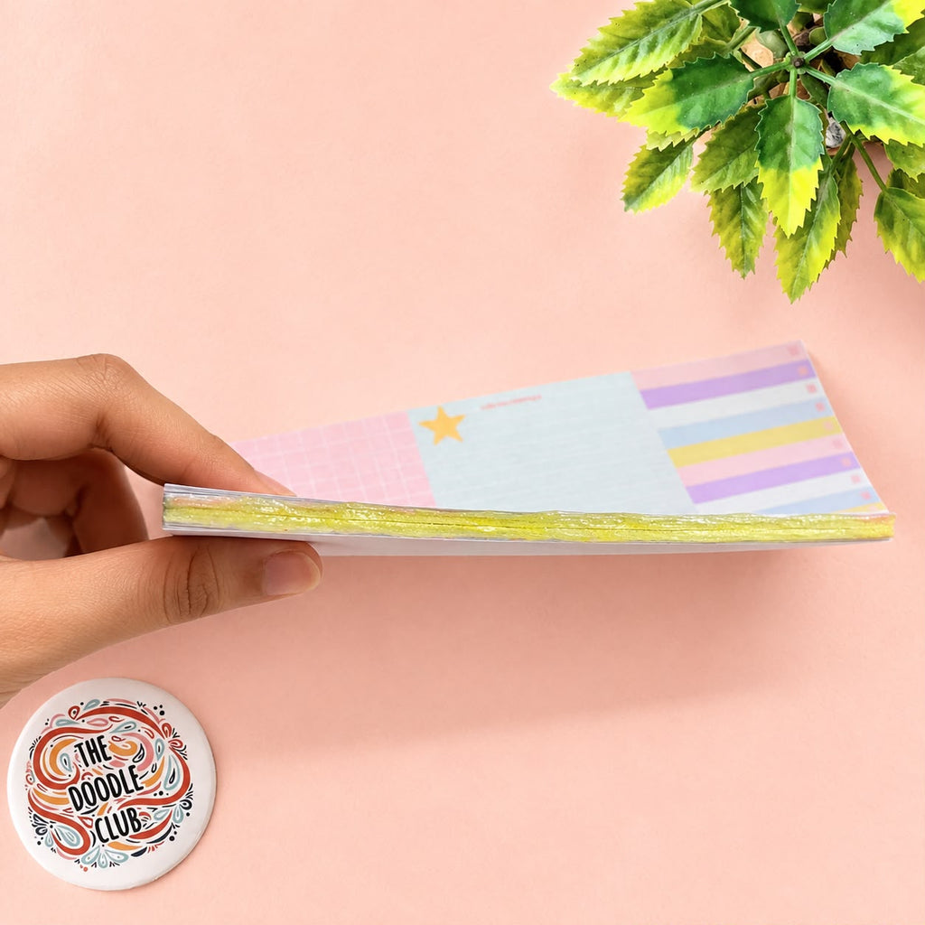 A5 Pastel Notes and Checklist Planner