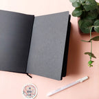 Bunny Bloom Black Paper Journal