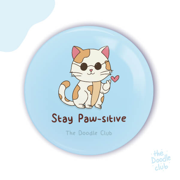 Stay Paw-sitive Blue Badge