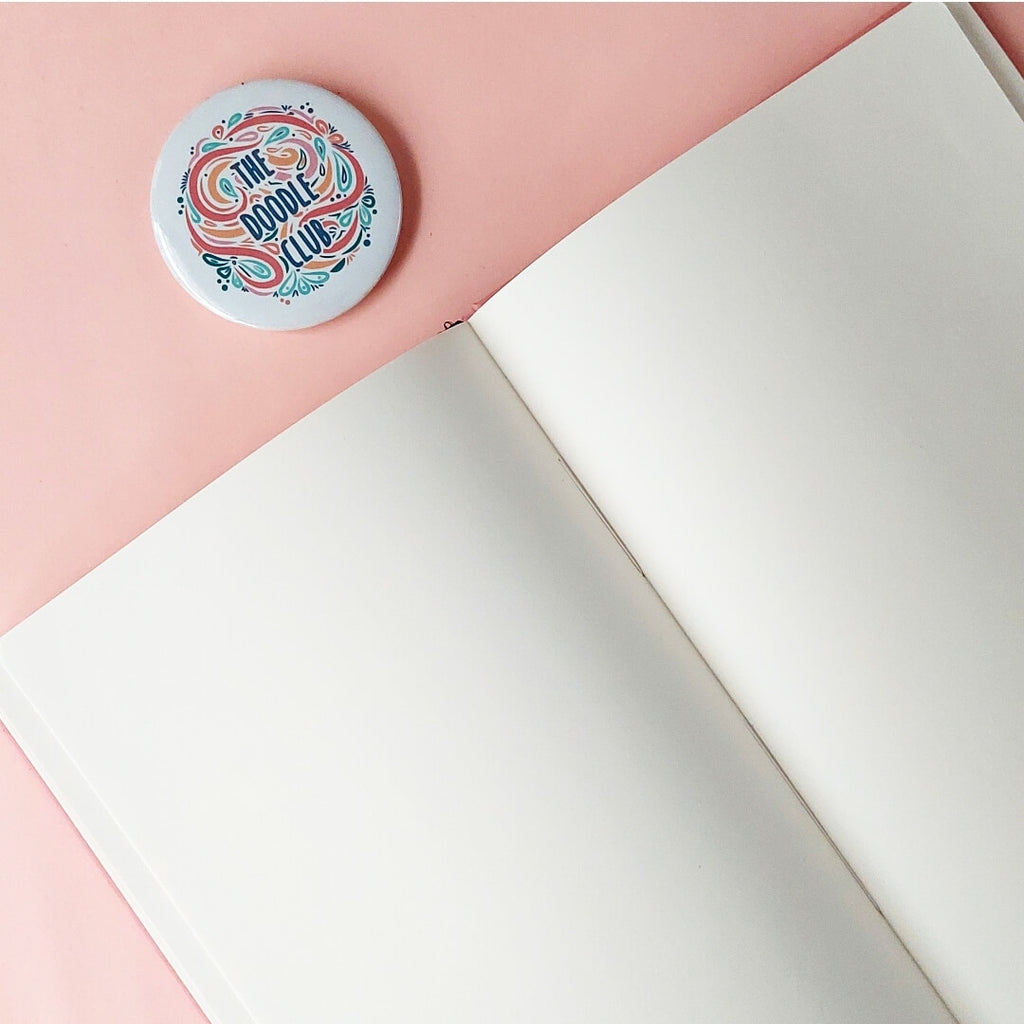 Teal Blue Grow Through Floral Journal