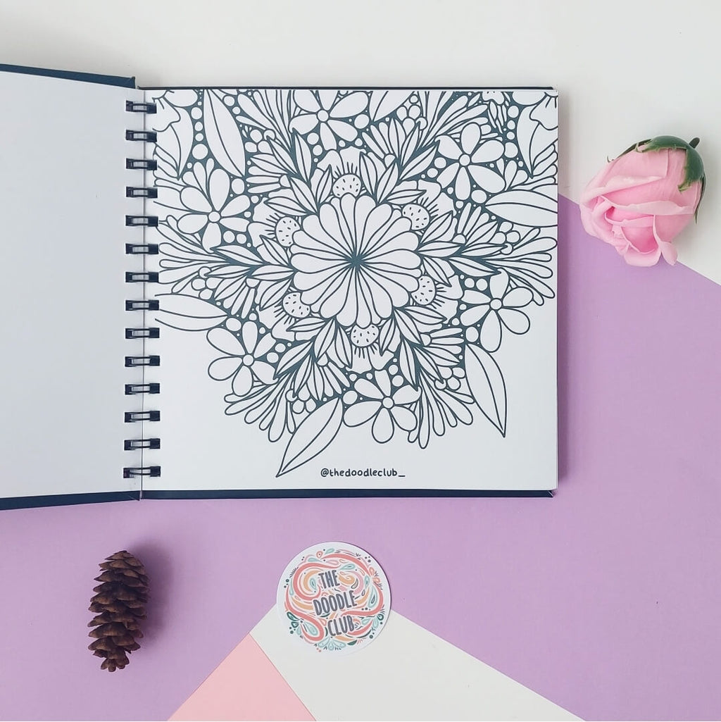 Bliss (Doodles & Mandalas) - Adult Colouring Book