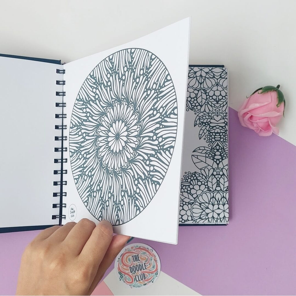 Bliss (Doodles & Mandalas) - Adult Colouring Book