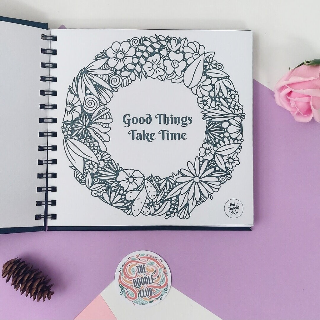 Bliss (Doodles & Mandalas) - Adult Colouring Book