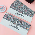 Boho Leaves Congratulations Off-white Envelopes