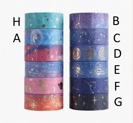 Celestial Galaxy Washi Tapes