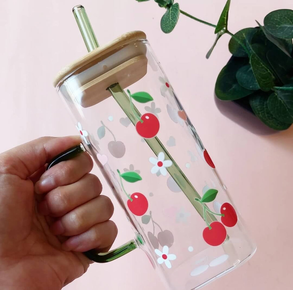 Cherry Blossom Glass Tumbler