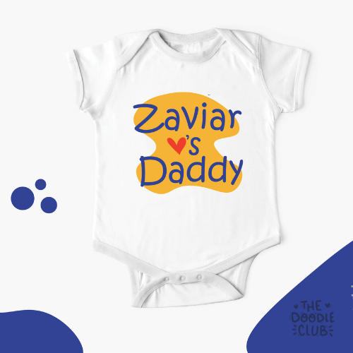 Baby & Daddy - Named Onesie (Pre-paid)
