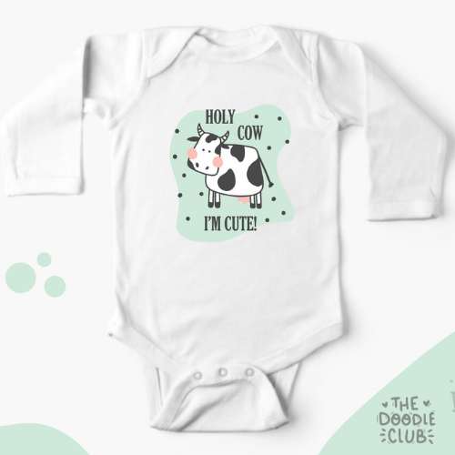 Holy Cow I'm Cute! Baby Onesie (Pre-paid)