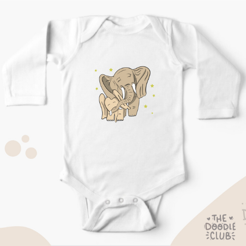 Mama Baby Elephant Onesie (Pre-paid)