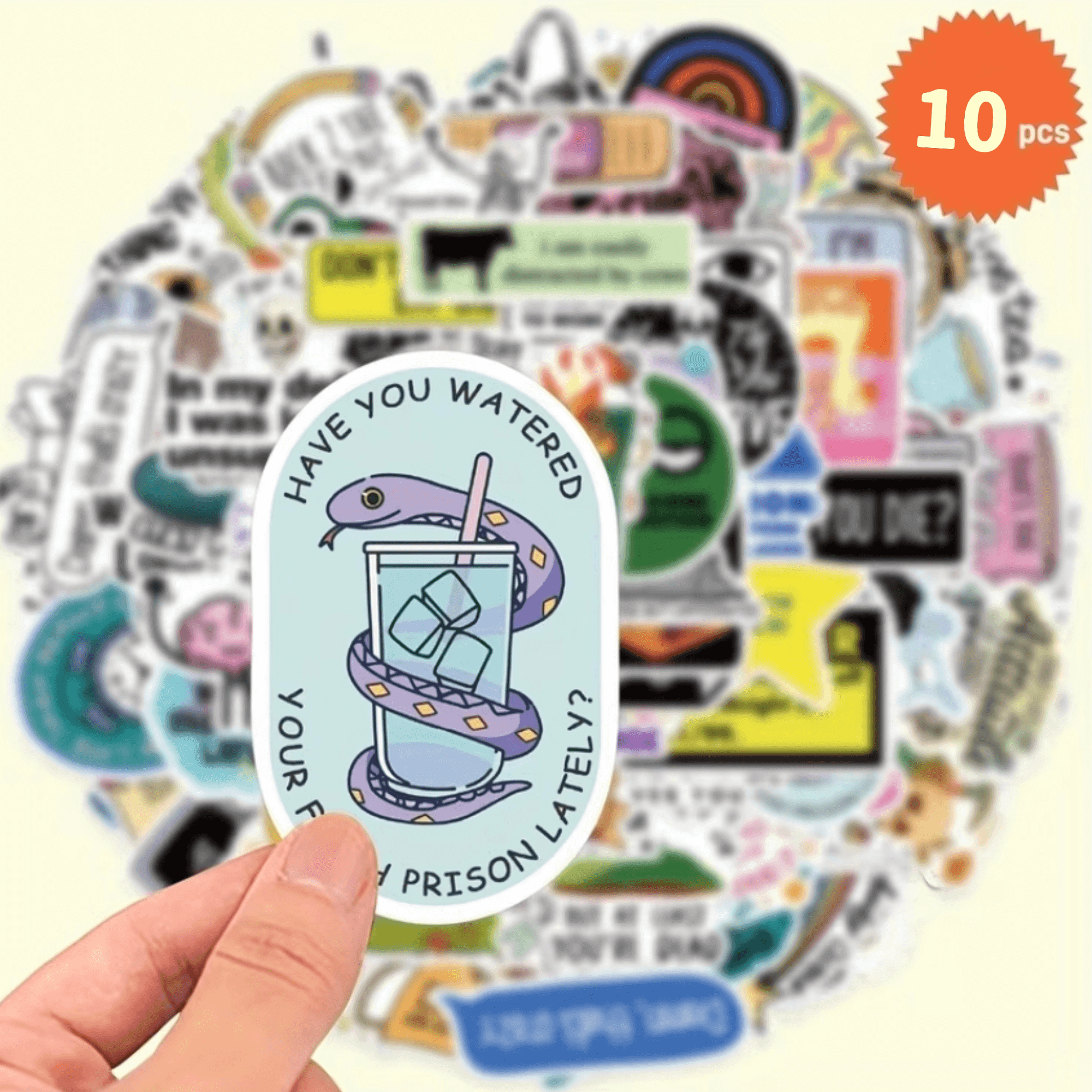 Funny Sarcastic Stickers • Set of 10