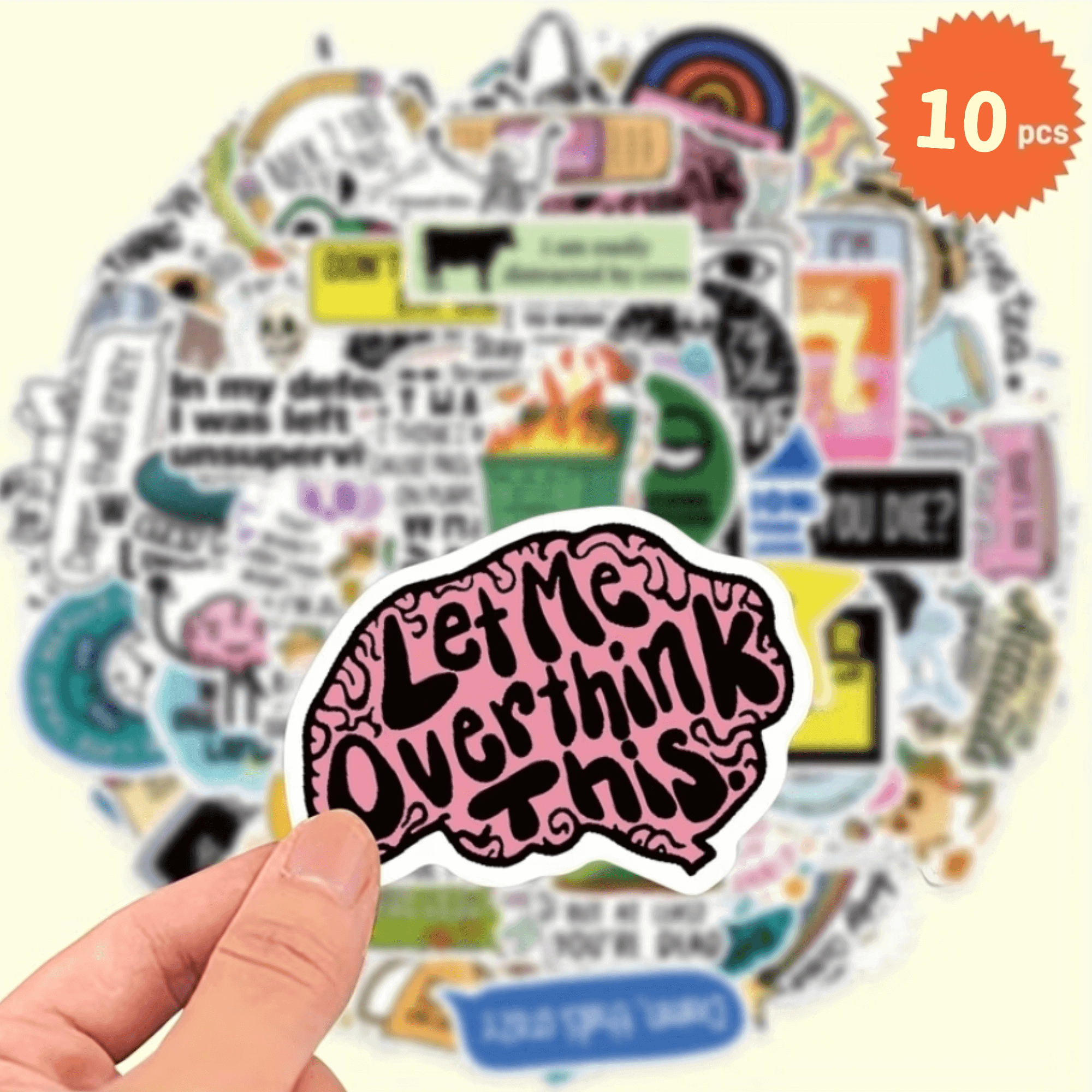 Funny Sarcastic Stickers • Set of 10