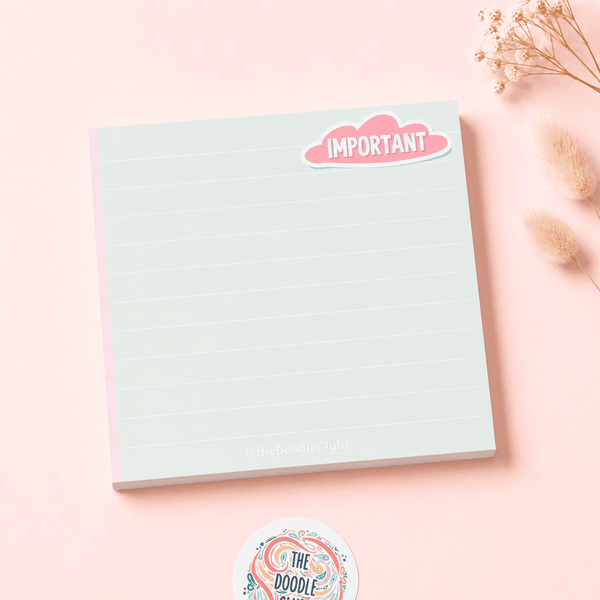 Important Mint Green Tearable Memo Pad