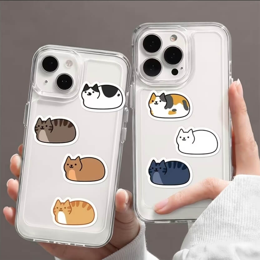 Mini Cat Stickers • Set of 10
